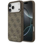 Husă pentru iPhone 18 Pro, Guess Hardcase 4G Classic Logo, Maro