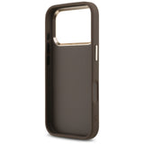 Husă pentru iPhone 18 Pro, Guess Hardcase 4G Big Classic Logo, Maro