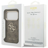 Husă pentru iPhone 18 Pro, Guess Hardcase 4G Big Classic Logo, Maro