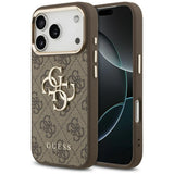 Husă pentru iPhone 18 Pro Max, Guess Hardcase 4G Big Classic Logo, Maro