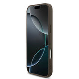 Husă pentru iPhone 18 Pro, Guess Hardcase 4G Big Logo, Maro