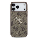 Husă pentru iPhone 18 Pro Max, Guess Hardcase 4G Big Logo, Maro