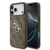 Husă pentru iPhone 18 Pro Max, Guess Hardcase 4G Big Logo, Maro