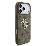 Husă pentru iPhone 18 Pro Max, Guess Hardcase 4G Big Logo, Maro