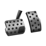 Set pedale pentru Tesla Model Y/3, Spigen Pedal Covers Stuttgart ACP04510, Full Set, Convex, Inox cu puncte de cauciuc, Argintiu