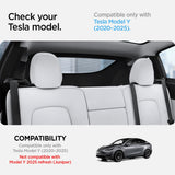 Organizator Auto Spigen Backseat Seatbelt Guide ACP06041 pentru Tesla Model Y, Design Curbat, Instalare Sigura - Negru
