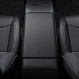 Organizator auto pentru Tesla Model Y/3 (2022-2023), Spigen Armrest Cover TO240, TPE, fara adeziv, rezistent la zgarieturi, Negru