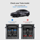 Organizator auto pentru Tesla Model Y Juniper, Spigen TO222J Slide Tech, rezistent la apă, set 2 bucăți, Negru