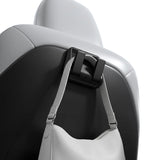 Organizator auto Spigen ACP11563, 2 cârlige scaun, miez metalic, pentru Tesla Model Y / Model 3, Negru