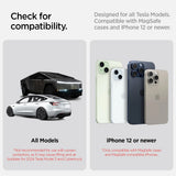Suport auto cu încărcare wireless Spigen ACP07870, MagSafe, Qi2, 15W, compatibil Tesla, Negru
