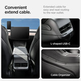 Suport auto cu încărcare wireless Spigen ACP07870, MagSafe, Qi2, 15W, compatibil Tesla, Negru