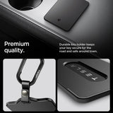 Husa cheie auto Spigen Card Holder ACP11310, cu carabiner si 2 folii protectoare, Neagra