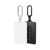 Husa cheie auto Spigen Card Holder ACP11405, cu 2 Carabinere si 4 Folii Protectie, set 2 bucati, Negru / Alb