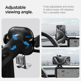 Suport auto pentru Tesla, Spigen Tap Lock ACP07871, montare pe ecran, unghi reglabil, fara adeziv, Negru