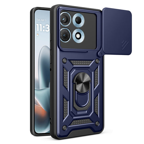 Husă pentru Motorola Edge 70 Max, Techsuit CamShield Series, Albastră