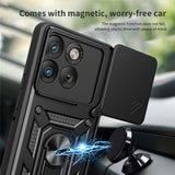 Husă pentru Motorola Edge 70 Max, Techsuit CamShield Series, Albastră