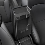 Organizator Auto pentru Tesla Model 3 Highland / Y Juniper, Spigen Armrest Cover TO240H, fara adeziv, rezistent la zgarieturi, Negru