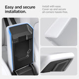 Organizator Auto pentru Tesla Model 3 Highland / Y Juniper, Spigen Armrest Cover TO240H, fara adeziv, rezistent la zgarieturi, Alb