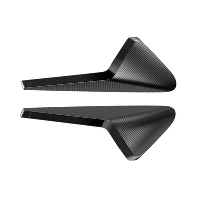 Organizator auto pentru Tesla Model 3 Highland / Model Y Juniper, Spigen Front Fender Camera Cover, Carbon Fiber, Negru