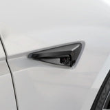 Organizator auto pentru Tesla Model 3 Highland / Model Y Juniper, Spigen Front Fender Camera Cover, Carbon Fiber, Negru