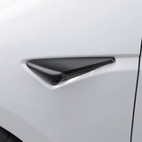 Organizator auto pentru Tesla Model 3 Highland / Model Y Juniper, Spigen Front Fender Camera Cover, Carbon Fiber, Negru