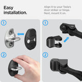 Organizator Auto pentru Tesla Model 3/Y, Spigen ACP07123, 4 Pack, cu balamale, rezistent la intemperii, Negru