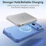 Husă pentru iPhone 17 Pro Max / iPhone 18 Pro Max, ESR Cyber HaloLock, Albastru deschis