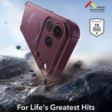 Husă pentru iPhone 17 Pro Max / iPhone 18 Pro Max, ESR Cyber HaloLock, Bordo mat