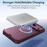 Husă pentru iPhone 17 Pro Max / iPhone 18 Pro Max, ESR Cyber HaloLock, Bordo mat