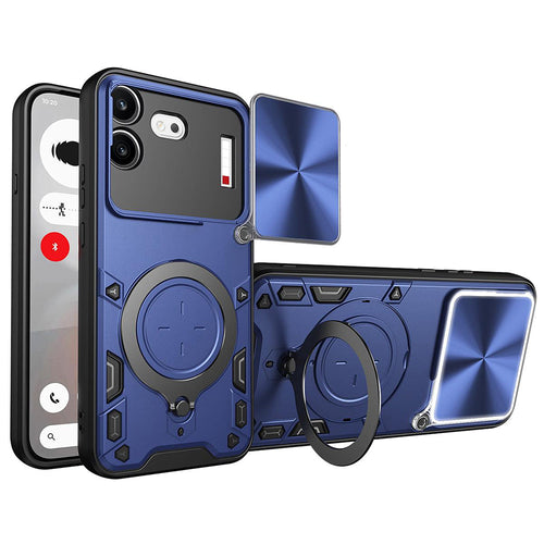 Husă pentru Nothing Phone (4b), Techsuit CamGuard Pro, Albastră