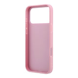 Husă pentru iPhone 18 Pro, Guess Fixed Glitter Big 4G, Roz