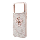 Husă pentru iPhone 18 Pro, Guess Hardcase 4G Big Resin Logo, Roz