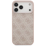 Husă pentru iPhone 18 Pro, Guess Hardcase 4G Classic Logo, Roz