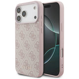 Husă pentru iPhone 18 Pro, Guess Hardcase 4G Classic Logo, Roz