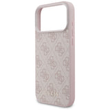 Husă pentru iPhone 18 Pro Max, Guess Hardcase 4G Classic Logo, Roz