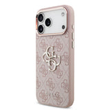 Husă pentru iPhone 18 Pro, Guess Hardcase 4G Big Classic Logo, Roz