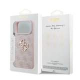 Husă pentru iPhone 18 Pro, Guess Hardcase 4G Big Logo, Roz