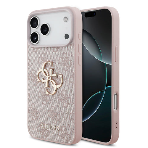 Husă pentru iPhone 18 Pro, Guess Hardcase 4G Big Logo, Roz