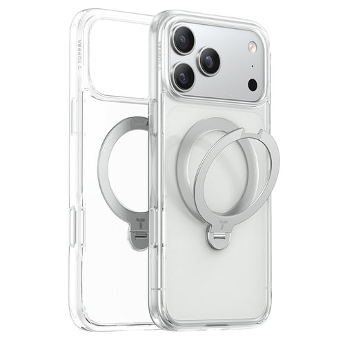 Husă pentru iPhone 17 Pro Max / iPhone 18 Pro Max, Torras Ostand Spin Series, Transparentă