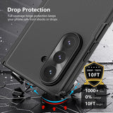 Husă pentru Samsung Galaxy Z Fold7, Nillkin Super Frosted Shield Fold, Neagră