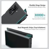 Husă pentru Samsung Galaxy Z Fold8 Ultra, Nillkin Super Frosted Shield Fold Magnetic Pen Holder, Neagră