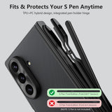 Husă pentru Samsung Galaxy Z Fold8 Ultra, Nillkin Super Frosted Shield Fold Magnetic Pen Holder, Neagră