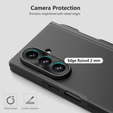 Husă pentru Samsung Galaxy Z Fold8 Ultra, Nillkin Super Frosted Shield Fold Magnetic Pen Holder, Neagră