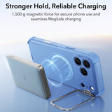 Husă pentru iPhone 17 Pro / iPhone 18 Pro, ESR Cyber Armor Kickstand, Albastru deschis