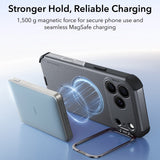 Husă pentru iPhone 17 Pro / iPhone 18 Pro, ESR Cyber Armor Kickstand, Gri închis