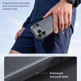 Husă pentru iPhone 17 Pro / iPhone 18 Pro, ESR Cyber Armor Kickstand, Gri închis