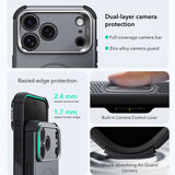 Husă pentru iPhone 17 Pro / iPhone 18 Pro, ESR Cyber Armor Kickstand, Gri închis