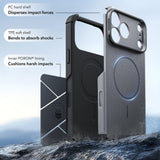 Husă pentru iPhone 17 Pro / iPhone 18 Pro, ESR Cyber Armor Kickstand, Gri închis