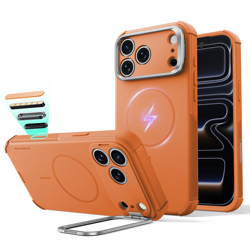 Husă pentru iPhone 17 Pro / iPhone 18 Pro, ESR Cyber Armor Kickstand, Albastră