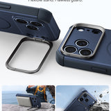 Husă pentru iPhone 17 Pro / iPhone 18 Pro, ESR Cyber Armor Kickstand, Albastră